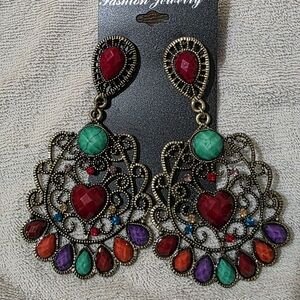 Bohemian Multicolor Dangle Earrings